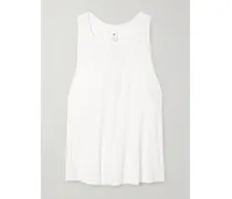 Tanktop Aus Recyceltem Stretch-jersey Mit Raffungen - Weiß