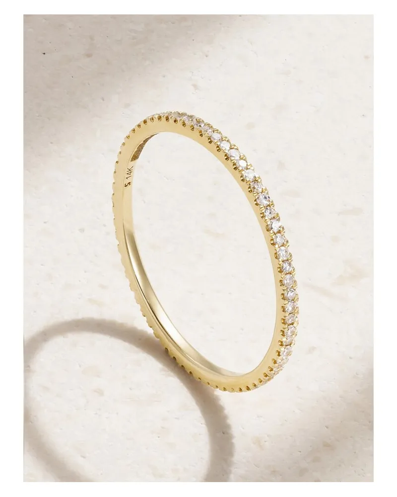 Stone & Strand Ring Aus Gold Mit Diamanten Gold