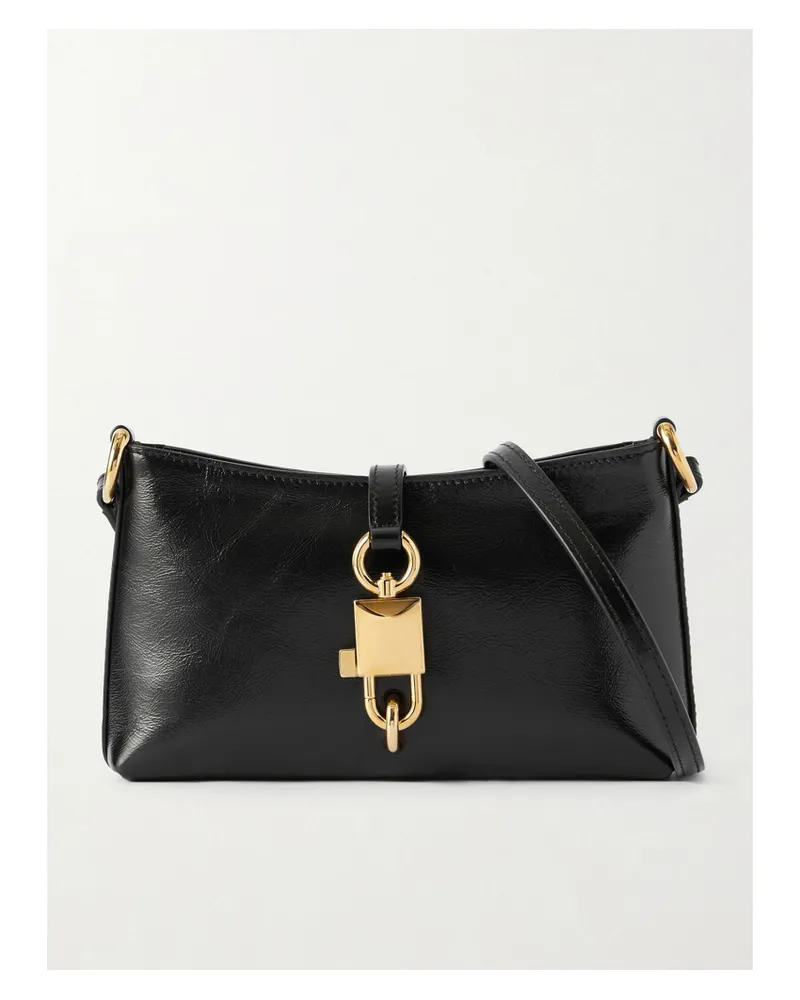 Dolce & Gabbana Lock Schultertasche Aus Strukturiertem Leder - Schwarz Schwarz