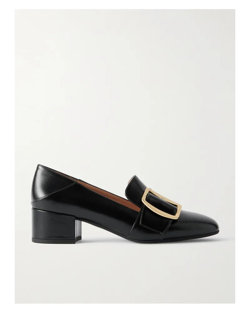 Bally Boucle Pumps Aus Leder Mit Einklappbarer Fersenpartie - Schwarz Schwarz