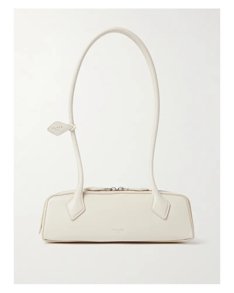 Alaïa Le Teckel Small Leather Shoulder Bag - Ivory Ivory