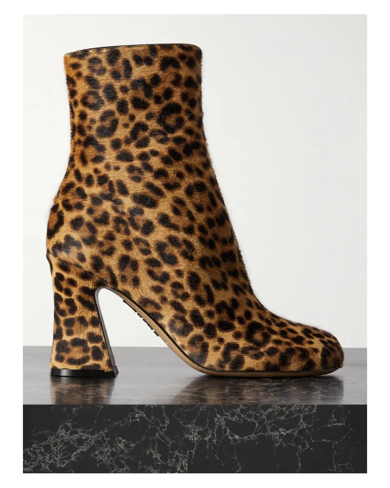 Loewe Ankle Boots Aus Kalbshaar Mit Leopardenprint - Animal-Print Animal-print