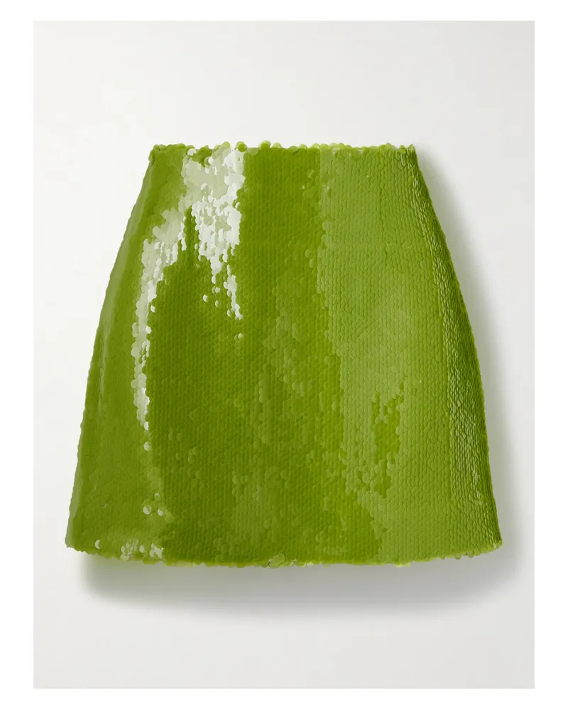 16ARLINGTON Este Minirock Aus Tüll Mit Pailletten - Grün Grün