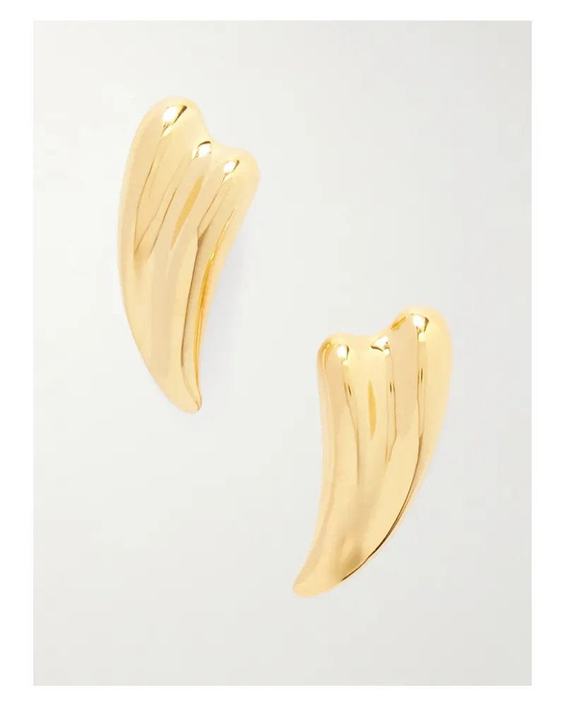 Tom Ford Liza Goldfarbene Ohrclips Gold