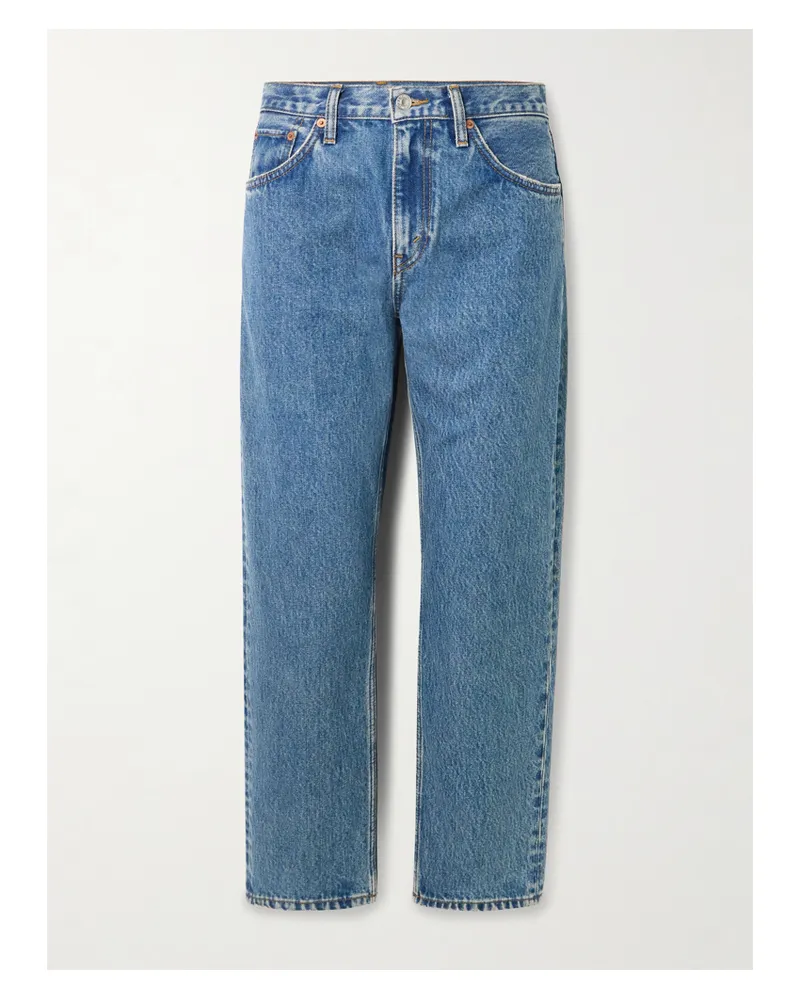 RE/DONE The Ollie High-rise Straight-leg Organic Jeans - Blue Blue