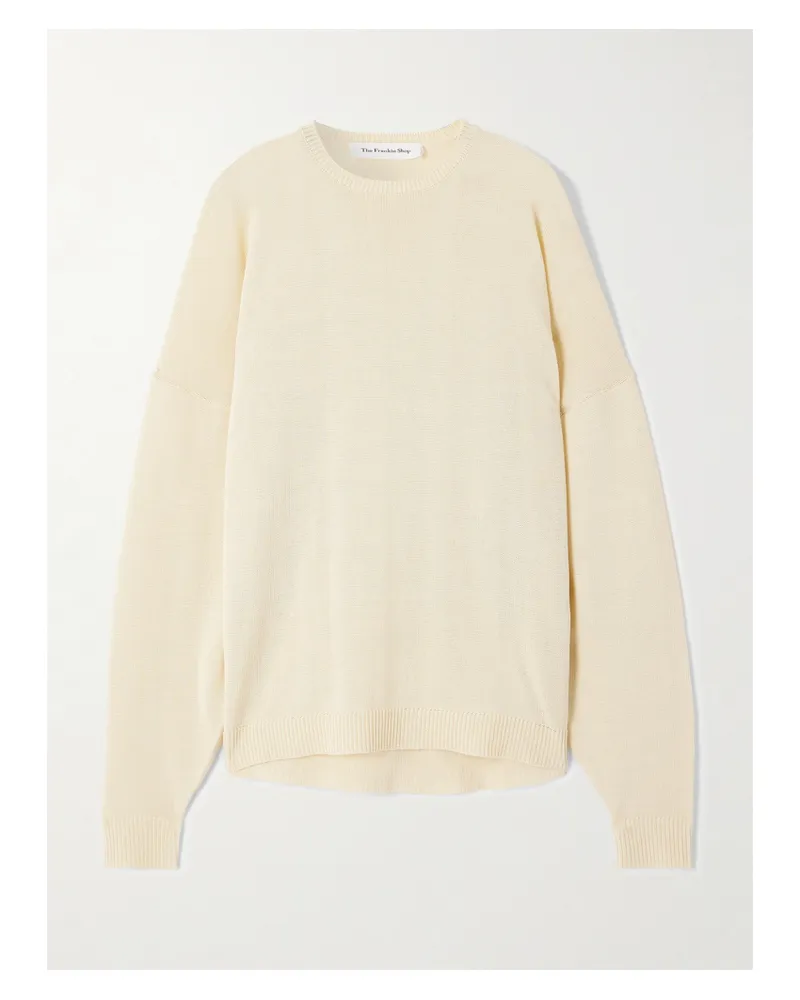 FRANKIE Shop Basel Pullover Aus Einer Baumwollmischung - Creme Creme