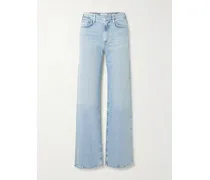 Harper Halbhohe Jeans Mit Geradem Bein - Blau