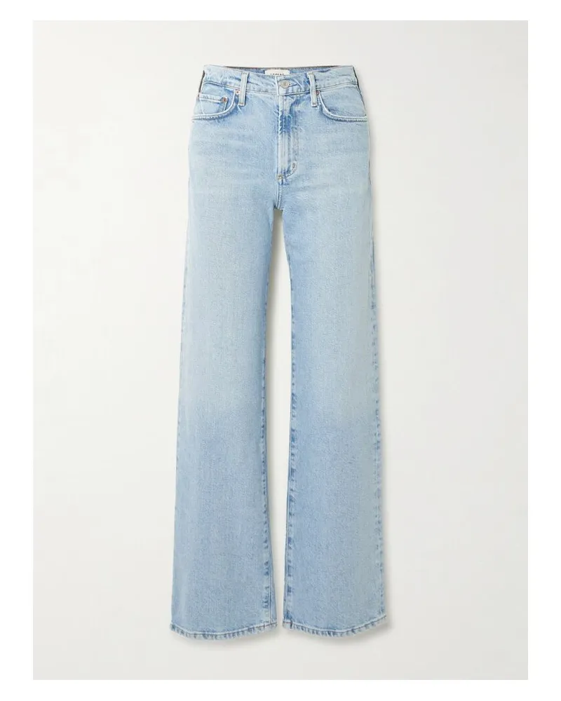 AGOLDE Harper Halbhohe Jeans Mit Geradem Bein - Blau Blau