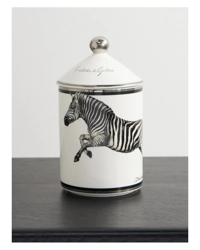Dolce & Gabbana Lychee And Mulberry Duftkerze, 340 G - Animal-Print Animal-print