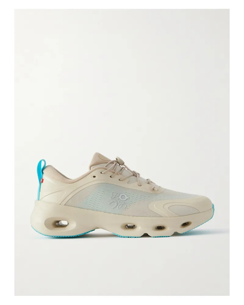 Loewe On Cloud Rubber-trimmed Recycled-mesh Sneakers - Neutrals Neutrals