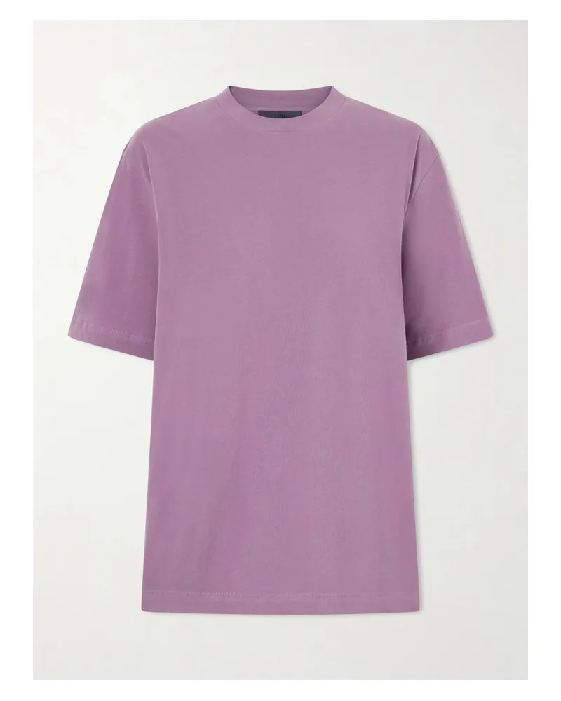 tibi Cotton-jersey T-shirt - Purple Purple