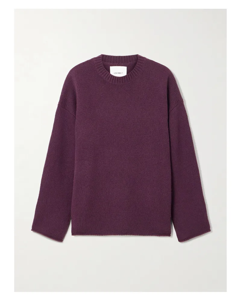 Lisa Yang Kristy Cashmere Sweater - Burgundy Burgundy