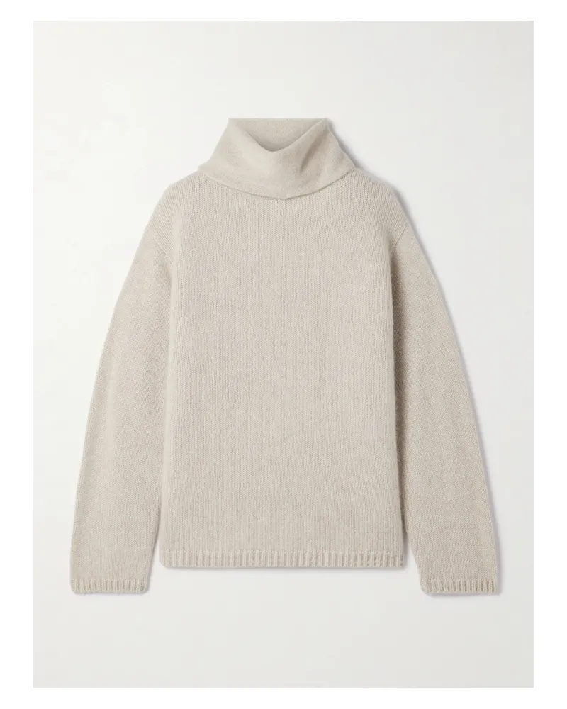 The Elder Statesman Rollkragenpullover Aus Kaschmir - Ecru Ecru