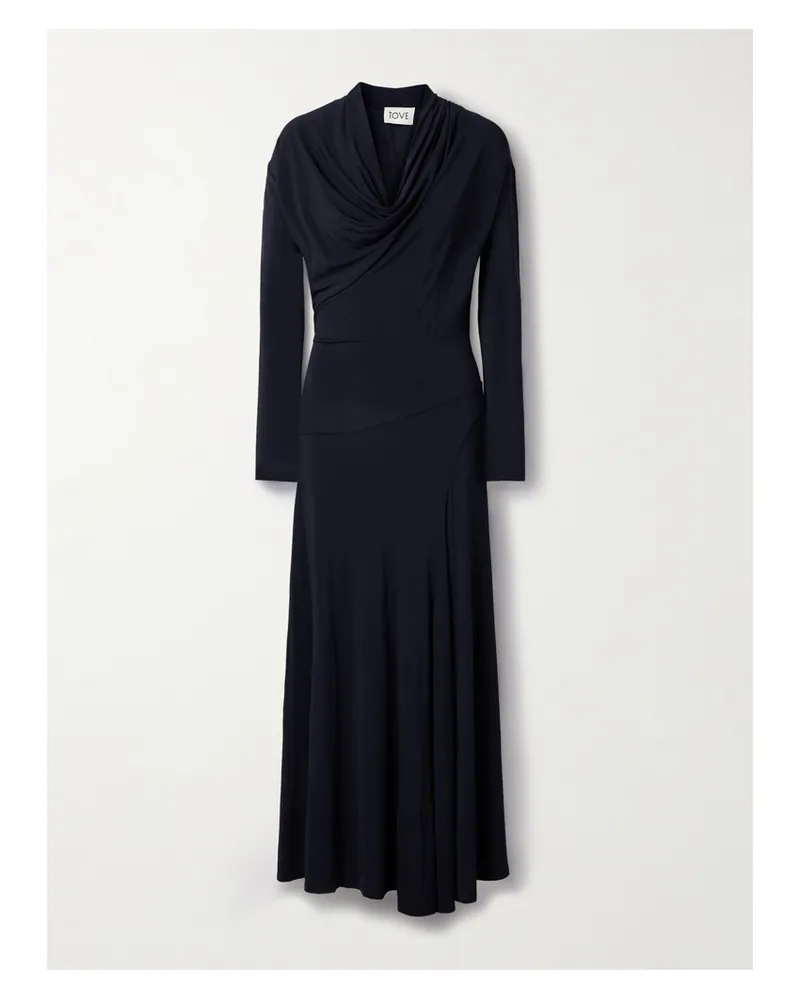 TOVE Eadan Maxikleid Aus Jersey - Blau Blau