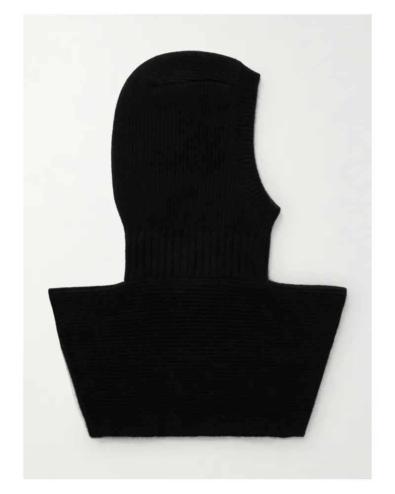 arch4 Balaklava Aus Kaschmir - Schwarz Schwarz