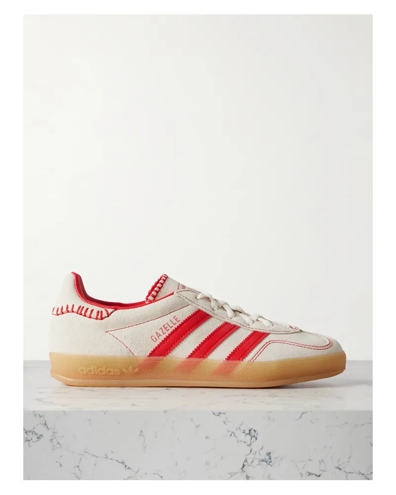 adidas Gazelle Indoor Sneakers Aus Veloursleder Mit Lederbesätzen - Neutral Neutral