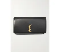 Cassandre Strap Leather Phone Case - Black