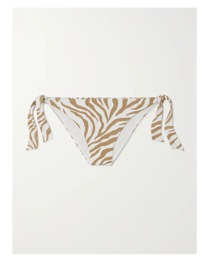 Max Mara Beachwear Silvana Höschen Mit Zebramuster - Neutral Neutral