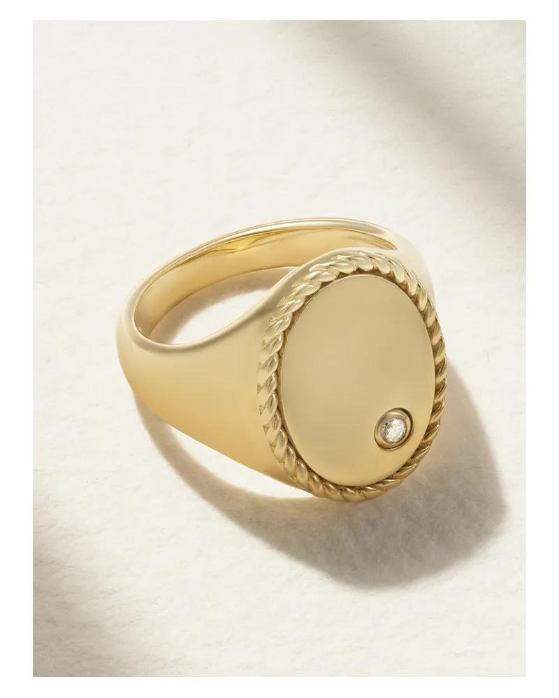 Yvonne Léon Ring Aus 9 Karat Gold Mit Diamant Gold