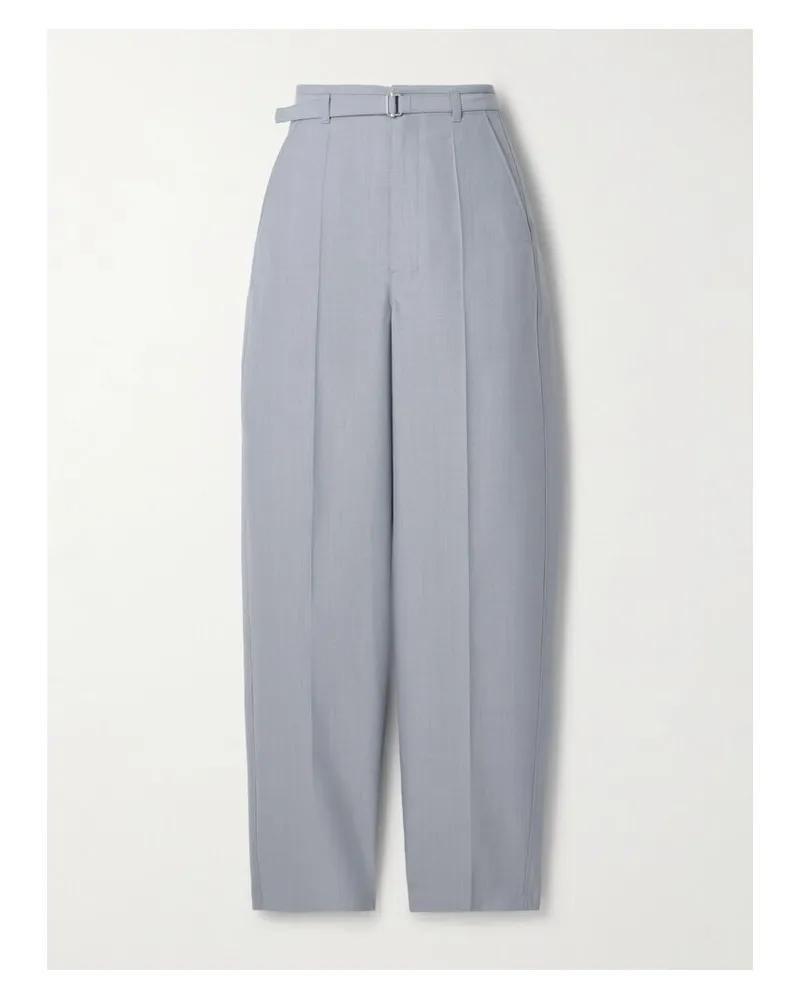 Christophe Lemaire Hose Mit Geradem Bein Aus Webstoff Mit Gürtel - Blau Blau