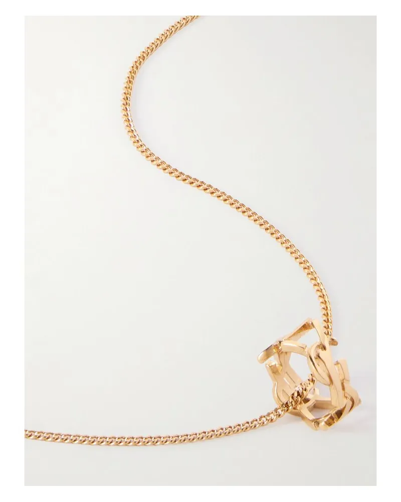 Saint Laurent Goldfarbene Kette Gold