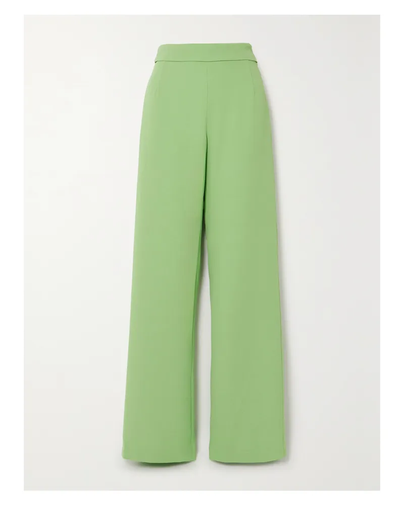 Dries van Noten Hose Mit Geradem Bein Aus Crêpe - Grün Grün