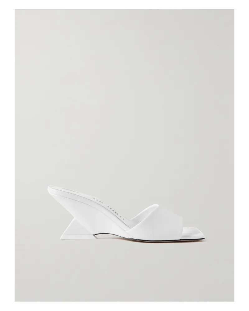 ATTICO Choepe Mules Aus Leder - Weiß Weiß