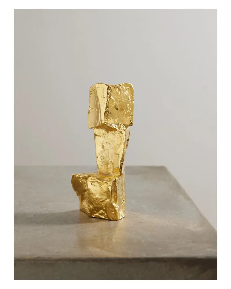 Alighieri The Totemic Devotion Vergoldeter Kerzenständer Gold