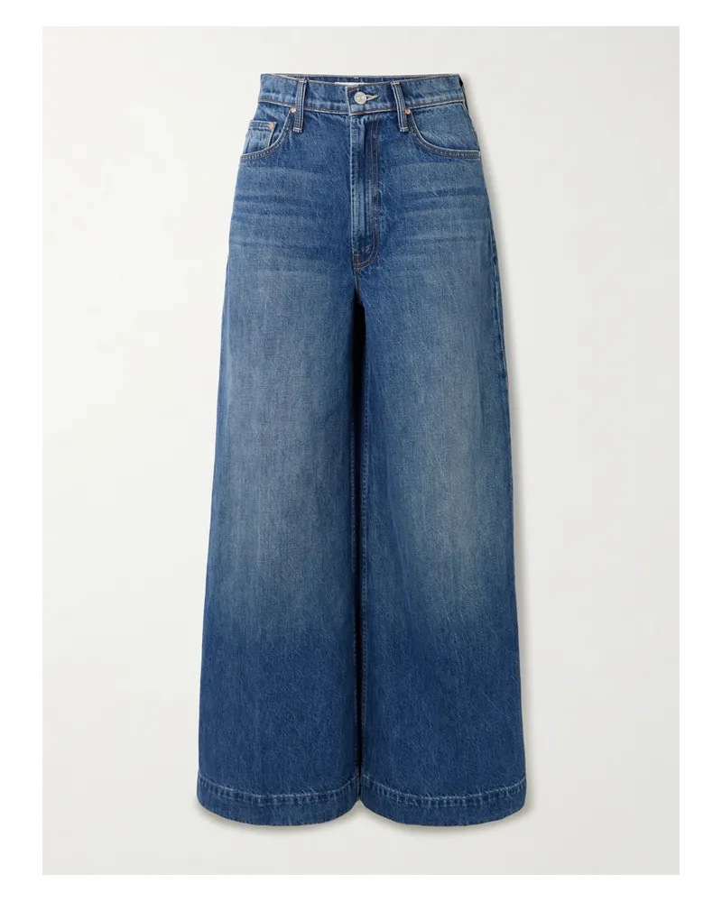 Mother The Headliner Sneak Hoch Sitzende Jeans Mit Weitem Bein - Blau Blau