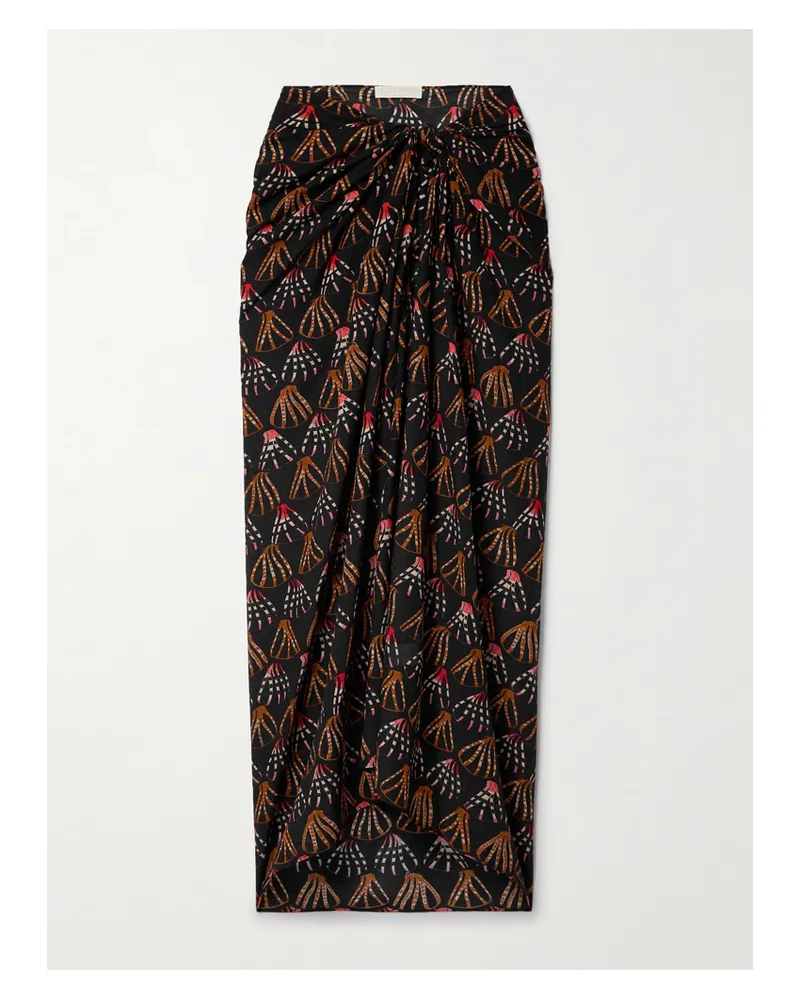 Ulla Johnson Paz Pareo Aus Bedrucktem Voile Aus Einer Baumwollmischung - Braun Braun