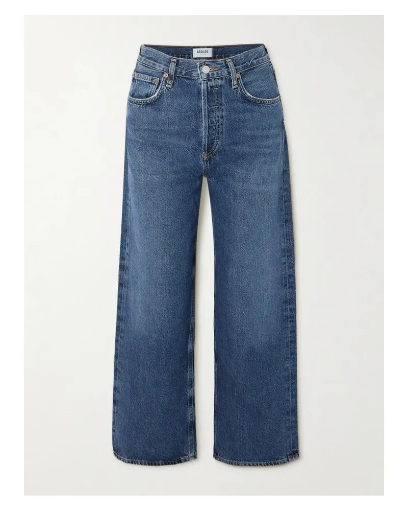 AGOLDE Ren Hoch Sitzende Jeans Mit Weitem Bein Aus Recyceltem Denim - Blau Blau
