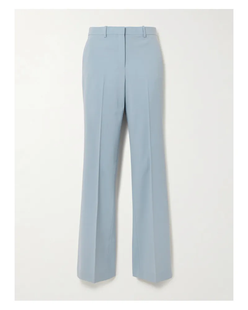 Theory Hose Mit Geradem Bein Aus Einer Wollmischung - Blau Blau
