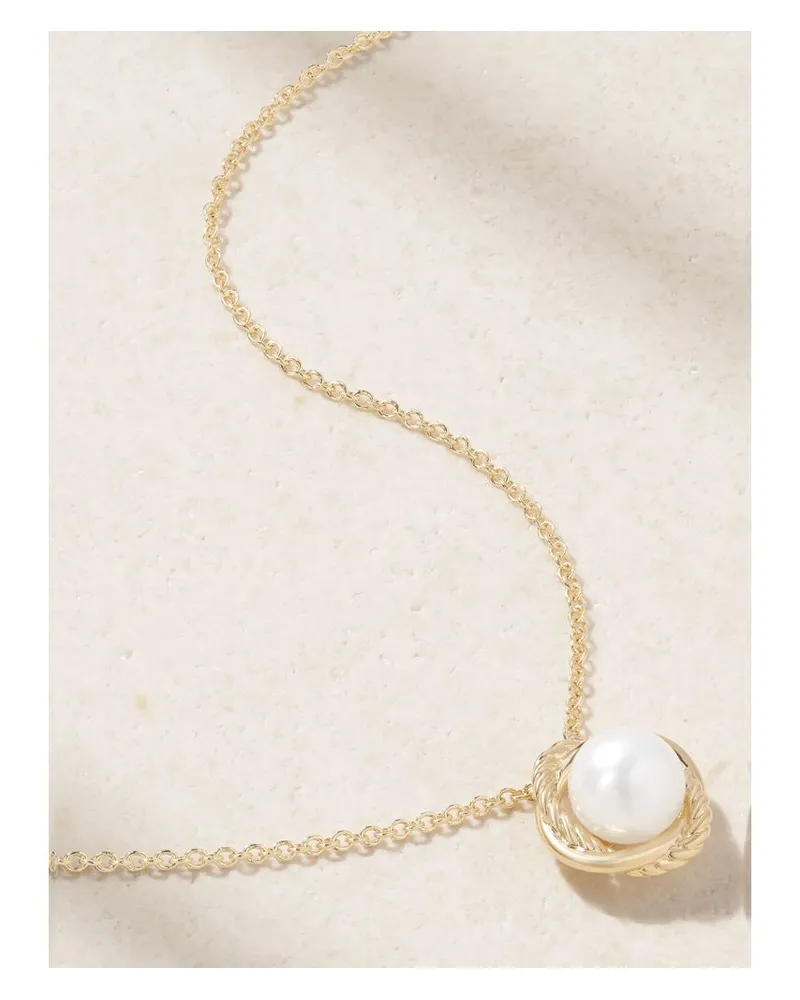 David Yurman Infinity Kette Aus 18 Karat Gold Mit Perle Gold