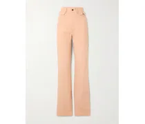 Hoch Sitzende Jeans Mit Geradem Bein Und Verzierung - Pink