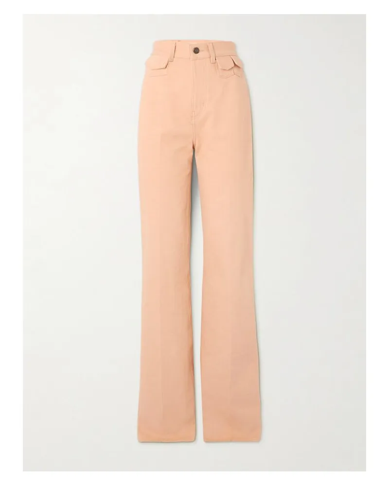 Chloé Hoch Sitzende Jeans Mit Geradem Bein Und Verzierung - Pink Pink