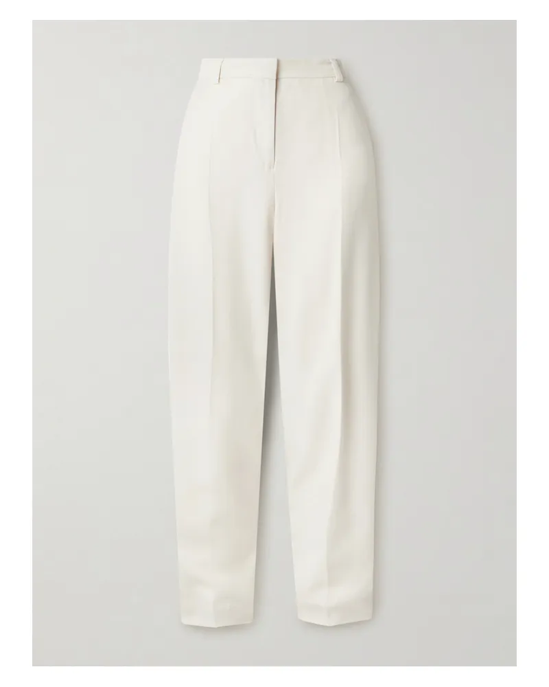 Totême Hose Aus Crêpe - Ecru Ecru