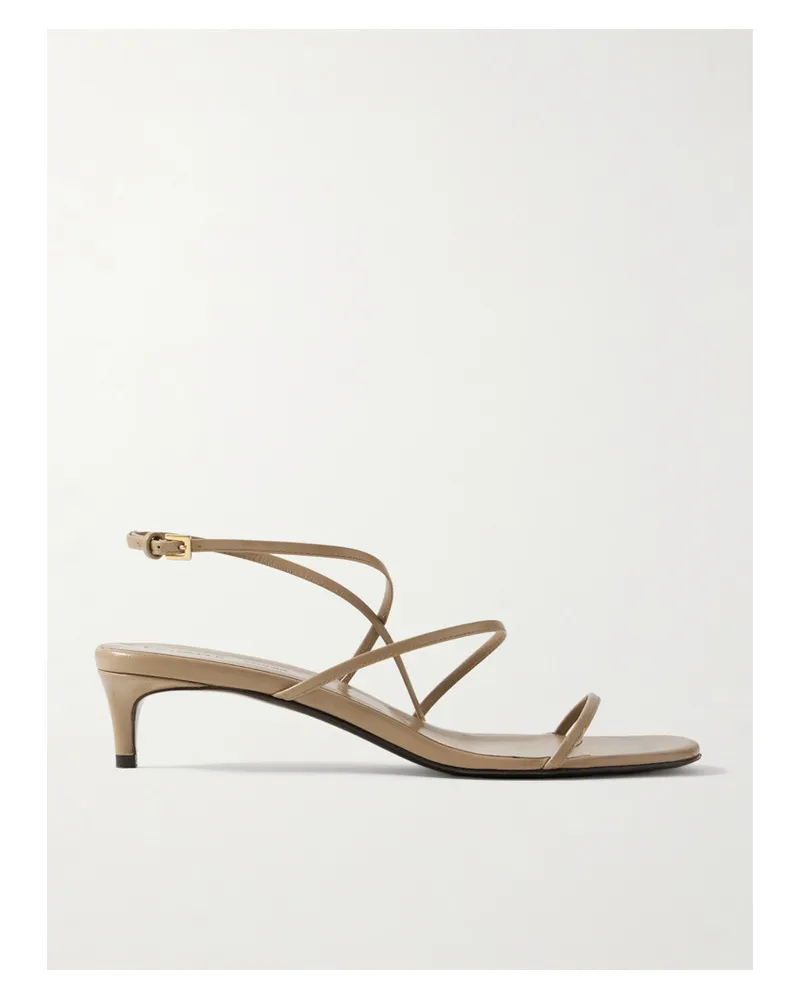 KHAITE Loop Leather Sandals - Neutrals Neutrals