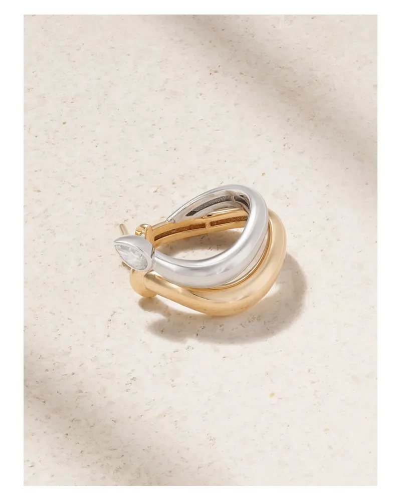 L’Atelier Nawbar Einzelner Ohrring Aus 18 Karat Gold Mit Diamant Gold