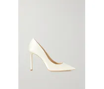 Romy 100 Satin Pumps - White