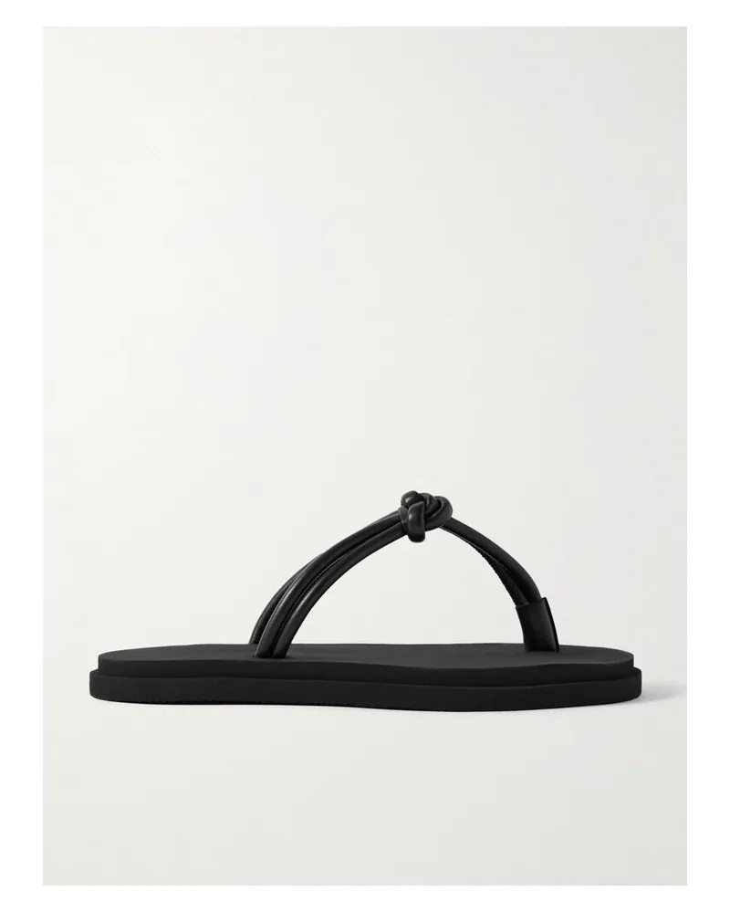 Emme Parsons Knot Zehensandalen Aus Leder - Schwarz Schwarz