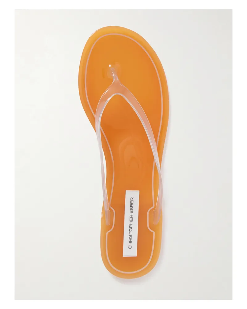 Christopher Esber Jo Zehensandalen Aus Pvc - Orange Orange