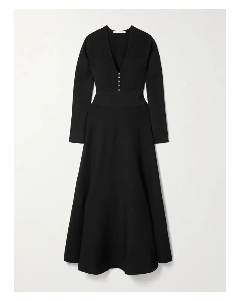 Maria Mcmanus Maxikleid Aus Stretch-strick - Schwarz Schwarz