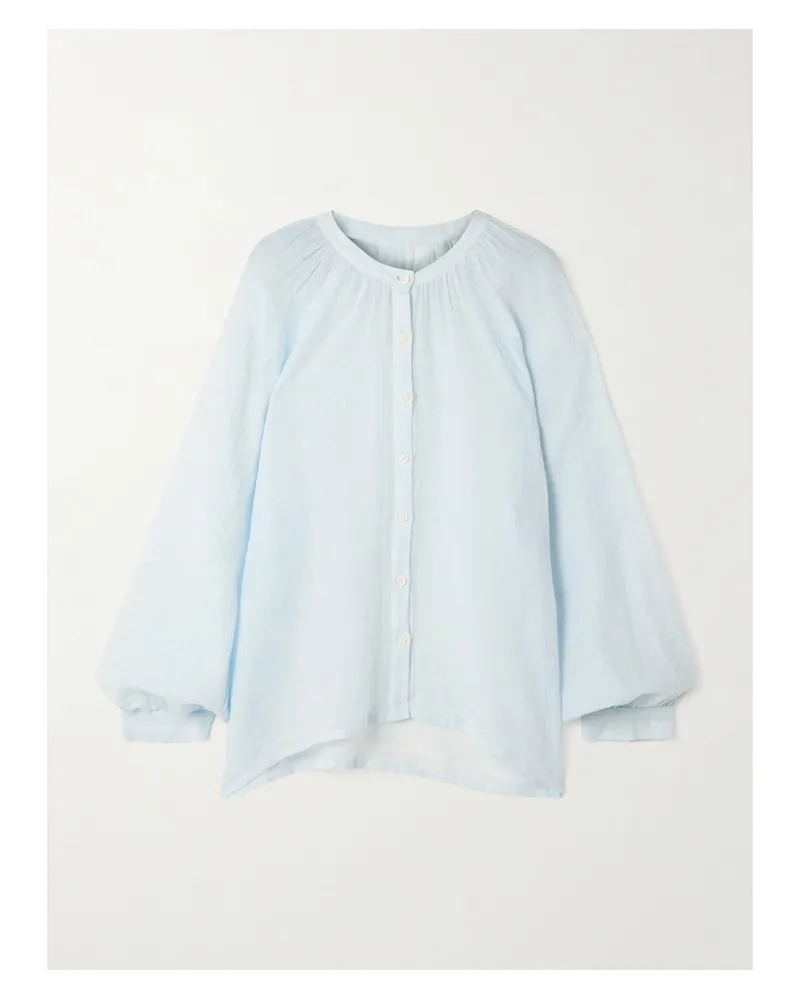 lemlem Mita Cotton-gauze Blouse - Blue Blue