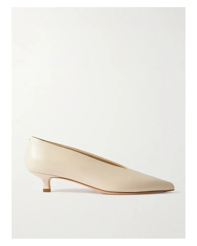 aeyde Clara Pumps Aus Leder - Creme Creme