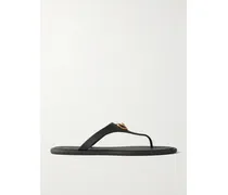 Alia Zehensandalen Aus Gummi Mit Verzierung - Schwarz