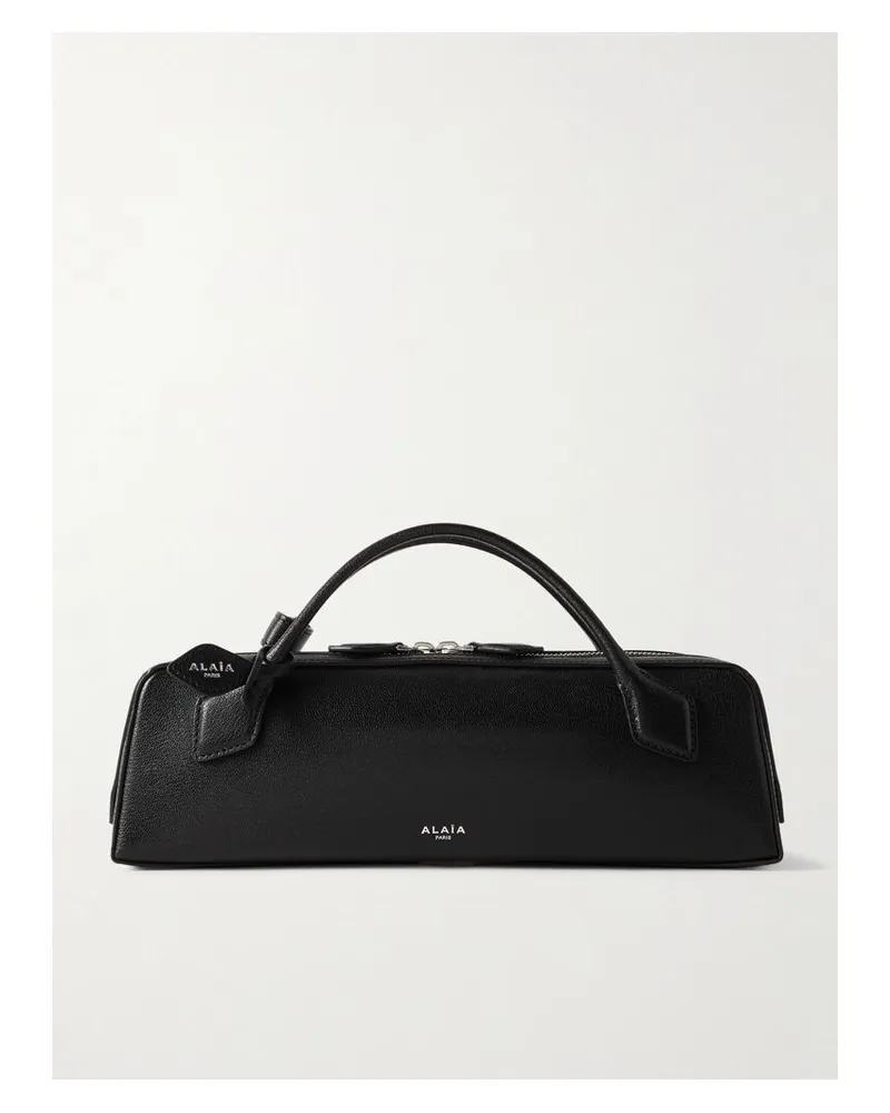 Alaïa Le Teckel Tote Aus Strukturiertem Leder - Schwarz Schwarz