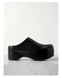 Marni Sabot Clogs aus Leder mit Plateau Schwarz