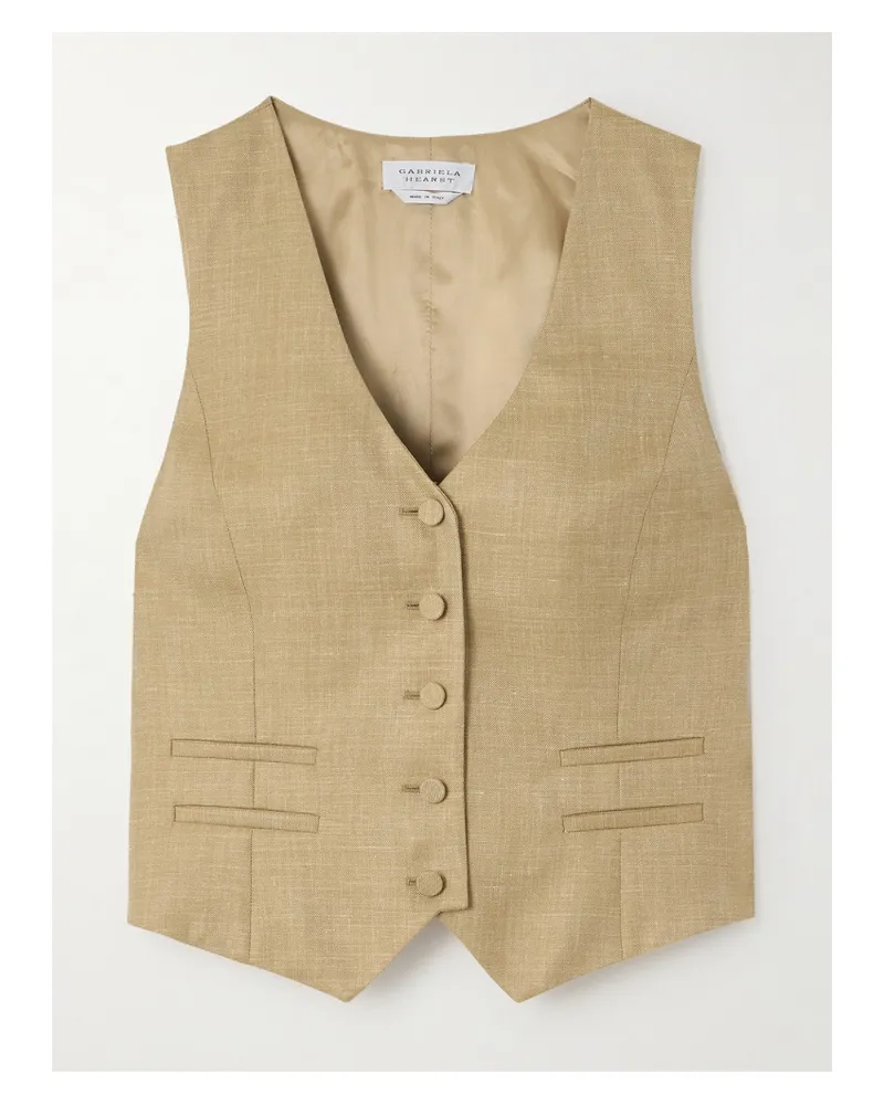 Gabriela Hearst Coleridge Weste Aus Einer Mischung Aus Wolle, Seide Und Leinen - Neutral Neutral