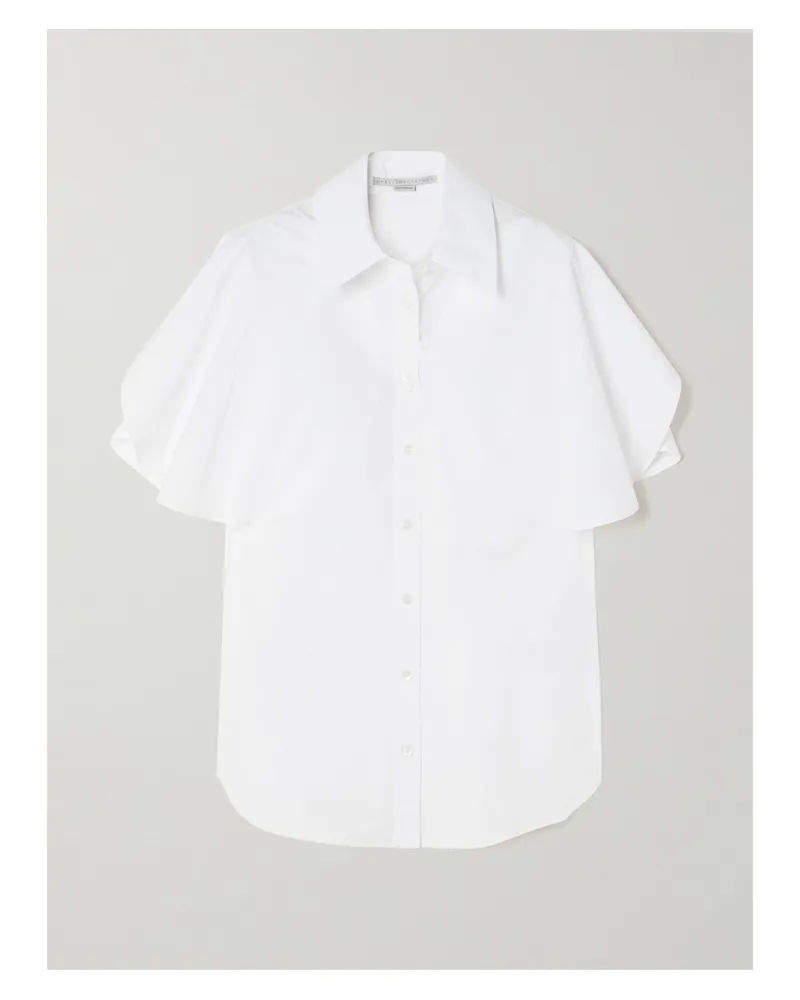 Stella McCartney Hemd Aus Baumwollpopeline - Weiß Weiß