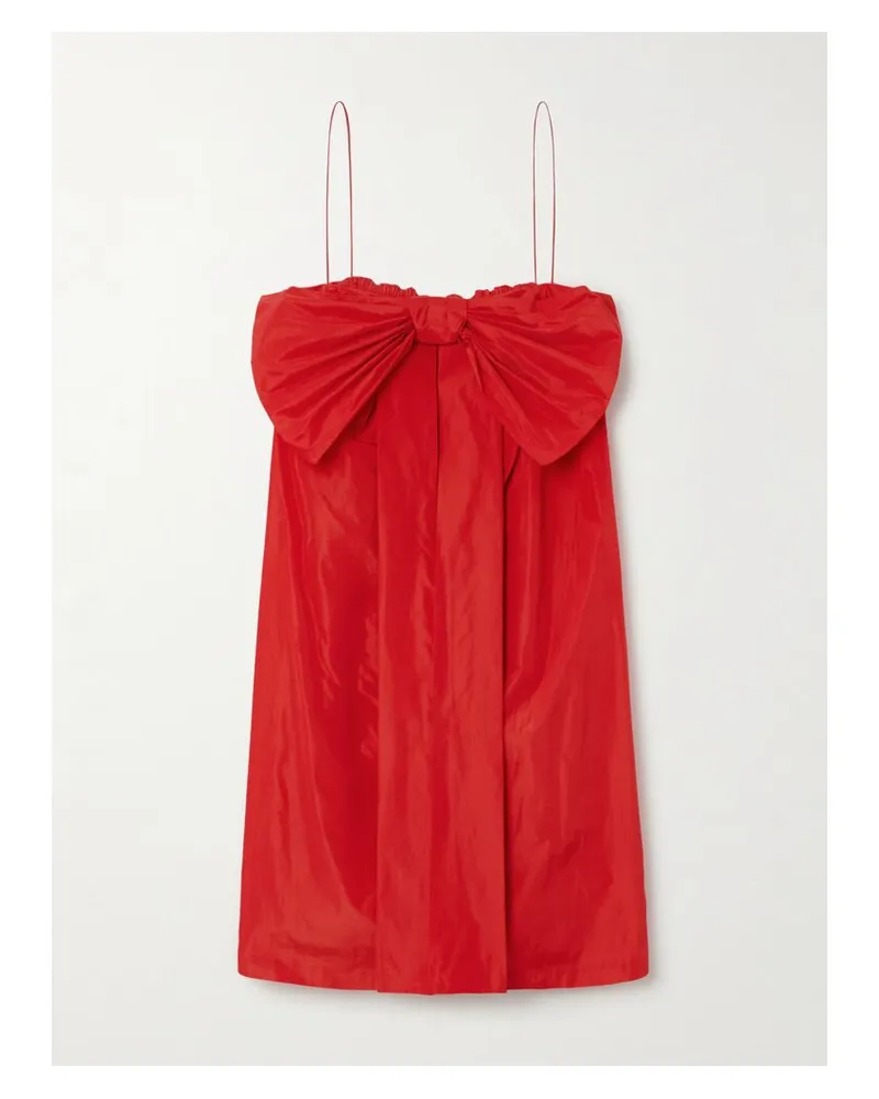 BERNADETTE Estee Minikleid Aus Taft Mit Schleife - Rot Rot